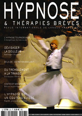 Revue Hypnose Thérapies Brèves Novembre-Décembre 2011 Janvier 2012
