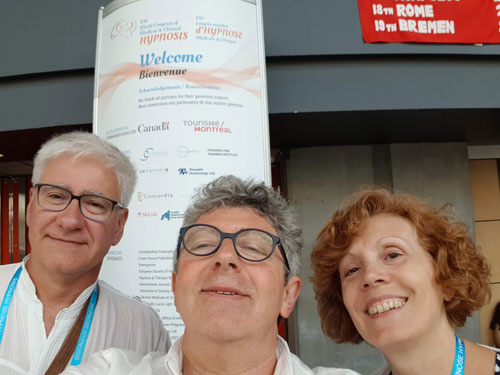Gilles BESSON, Laurent GROSS et Sylvie BELLAUD au congrès mondial 2018 à Montréal