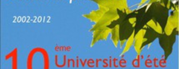 Université d'Eté 2012. Formation Hypnose Ericksonienne